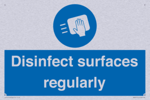 Disinfect surfaces regularly